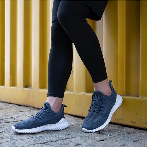 SDolphin Walking Shoes Mens Sneakers - Slip on Memory Foam Tennis Running Shoes for Athletic Workout Gym Jogging Lightweight Breathable Casual Sneakers in Kuwait