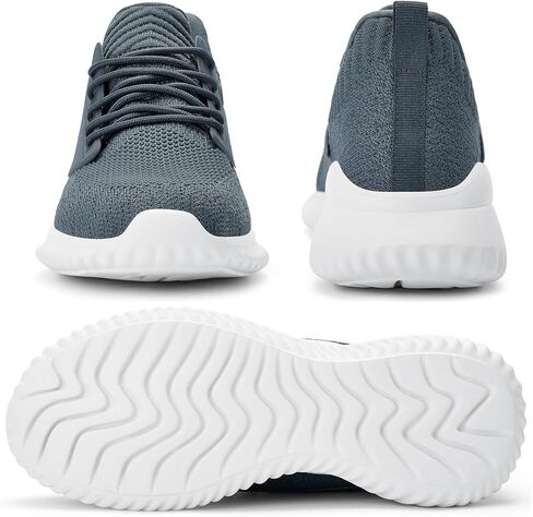 SDolphin Walking Shoes Mens Sneakers - Slip on Memory Foam Tennis Running Shoes for Athletic Workout Gym Jogging Lightweight Breathable Casual Sneakers in Kuwait