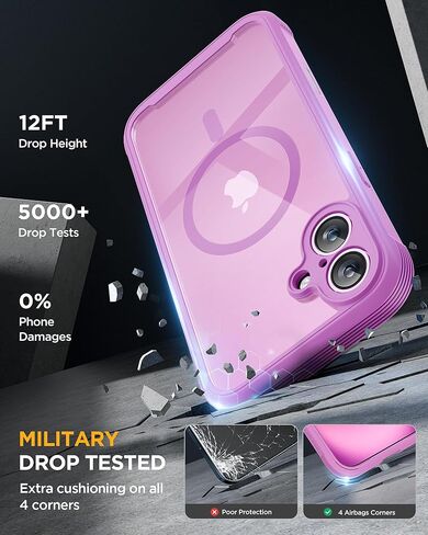 Miracase for iPhone SE Phone Case 3rd/2nd Generation 2022 2020 Full-Body with Built-in Glass Screen Protector, Heavy Duty 360° Protective Shockproof Bumper Cover for iPhone 8/SE 4.7 Inch, Black in Saudi Arabia