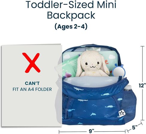Tiny Twinkle Toddler Backpack – lightweight, waterproof, folds up into pouch. Great for travel, daycare, beach, swim school in Saudi Arabia