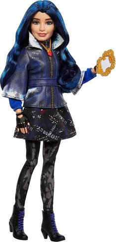 أحفاد Mattel Evie Isle of the Lost Tenth Anniversary Fashion Doll مع الزي القابل للإزالة ، والملحقات والمفاصل القابلة للانحناء ، مستوحاة من الأفلام in Kuwait