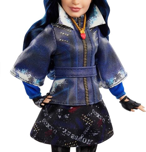 أحفاد Mattel Evie Isle of the Lost Tenth Anniversary Fashion Doll مع الزي القابل للإزالة ، والملحقات والمفاصل القابلة للانحناء ، مستوحاة من الأفلام in Kuwait