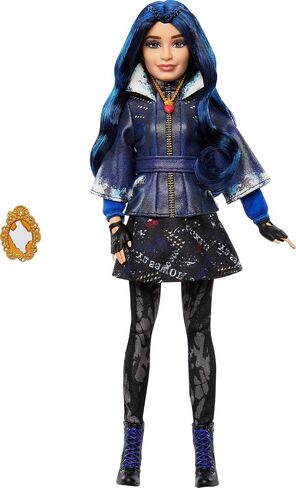 أحفاد Mattel Evie Isle of the Lost Tenth Anniversary Fashion Doll مع الزي القابل للإزالة ، والملحقات والمفاصل القابلة للانحناء ، مستوحاة من الأفلام in Kuwait