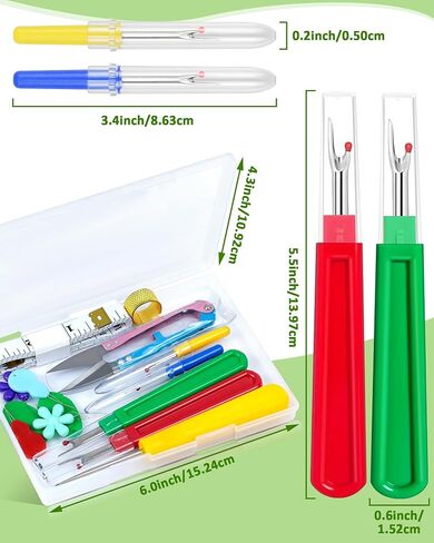 Fiveizero Seam Rippers للخياطة - 2 أدوات مزيل غرزة كبيرة واثنين in Kuwait