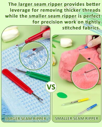 Fiveizero Seam Rippers للخياطة - 2 أدوات مزيل غرزة كبيرة واثنين in Kuwait