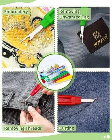 Fiveizero Seam Rippers للخياطة - 2 أدوات مزيل غرزة كبيرة واثنين in Kuwait
