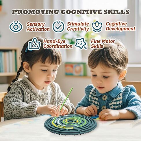 لوحة النشاط الحسي للأطفال 3 والكبار - ألعاب تململ السيليكون مع 12 سلاسل ADHD Autism Cofess in Kuwait