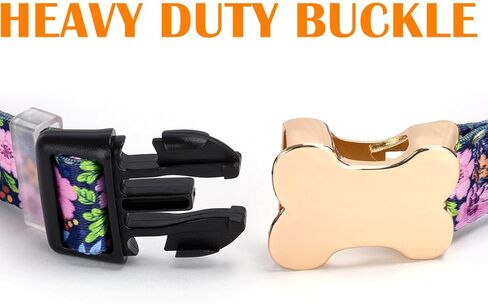 Custom Customized Personalized Dog Collars with Engraved ID Tags Name Plate Phone Number Colorful Adjustable Dog Collars for Male Female Girl Boy Puppy X-Small Small Medium Large X-Large Dogs in Kuwait