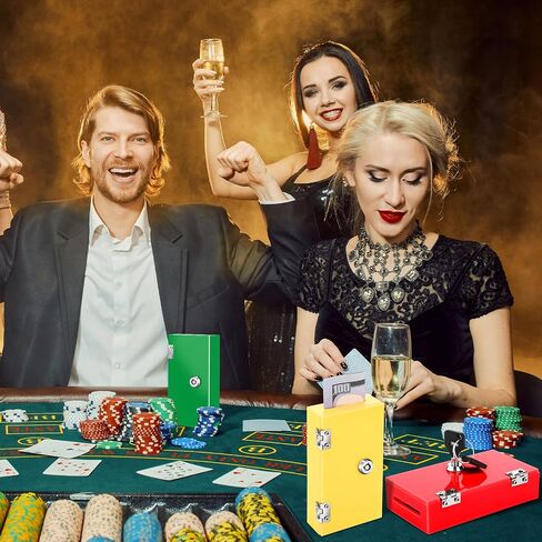 Honeydak 4 Pack Acrylic Cash Box Portable Winners Bank Casino Cash Box with 2 Keys Pocket Sized Money Safe Colored Safe Storage Stops Addictive Urges in Saudi Arabia