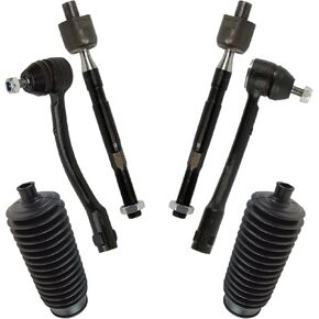 TRQ Front Steering Kit Steering Rack & Pinion Bellow Tie Rod Compatible with 2009-2012 Acura TSX in Kuwait