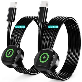 2 Pack for Apple Watch Charger, [MFi Certified] iWatch Charger Cable 3.3FT Magnetic Cord Compatible with iWatch Series 10/SE 2/SE/9/8/7/6/5/4/3/2/1-White in Kuwait