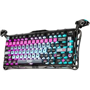 GravaStar Mercury V75 HE Keyboard, 75% Hall‑Effect Magnetic Switch Gaming Keyboard, 8000 Hz Polling, 0.005RT, Wired USB-C, RGB Backlit, Adjustable Actuation, Semi‑Aluminum Chassis-Stealth Black in Kuwait