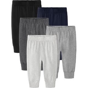 5 قطع من سراويل الأطفال للجنسين 0-24 شهرًا، سراويل قطنية للأطفال الأولاد والبنات قابلة للسحب للأولاد والبنات، متعددة الألوان in Kuwait