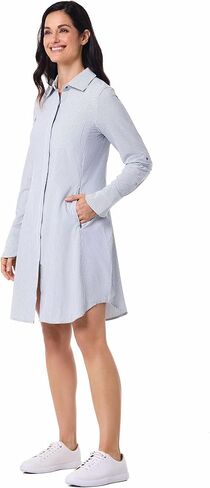 Coolibar UPF 50+ Women's Malta Travel Shirt Dress - Sun Protective in Kuwait