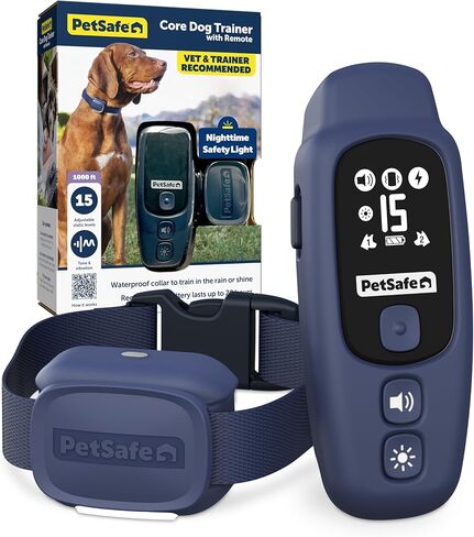 PetSafe Basic Dog Trainer with Remote – Waterproof Training Collar – 300 ft Range – Tone, Vibration and Eight Levels of Static in Saudi Arabia