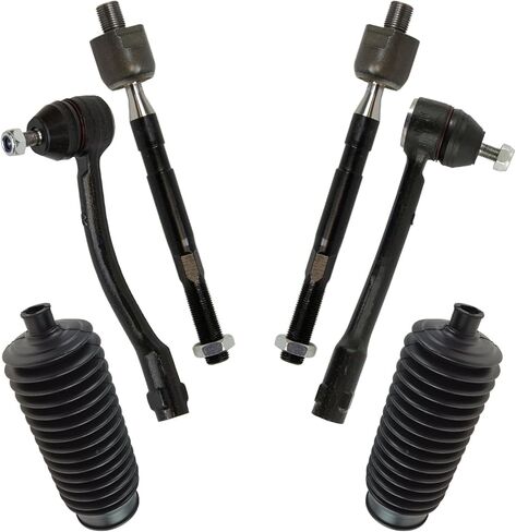 TRQ Front Steering Kit Steering Rack & Pinion Bellow Tie Rod Compatible with 2009-2012 Acura TSX in Kuwait