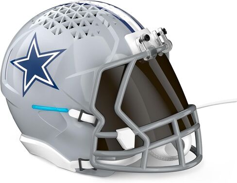 NFL Echo Dot Bundle: Includes Echo Dot | Charcoal and Limited-Edition NFL Helmet Stand | Dallas Cowboys in Saudi Arabia