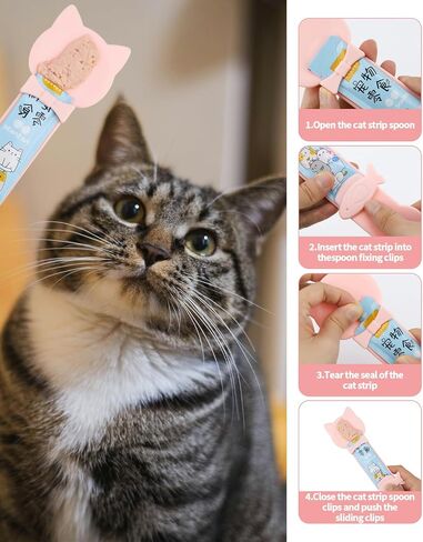 5 PCS Cat Food يغطي مجموعة الأغطية ، وعلب الأليف من السيليكون مع ملعقة طعام القطة متعددة الوظائف ، وتفتح ، وملعقة من ملعقة القطط ، وملعقة طعام رطبة من الفولاذ المقاوم للصدأ للقطط والكلاب in Kuwait