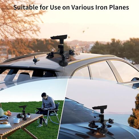 Mini Mini Mini Mount ، 360 ° Starlink Mini Car Mount مع أكواب شفط المطاط ، طبق نافذة لسقف السيارة/RV/TRUCTS/BOAT WHITE in Saudi Arabia