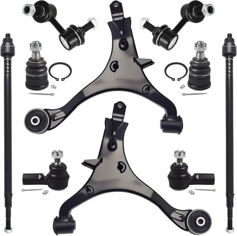 8Pcs Front End Suspension Kit Fit For 2003-2011 Ho-nda Element (EX and LX), 2 Lower Control Arm 2 Ball Joint 2 Sway Bar Link 2 Outer Tie Rod End (# K622173 K622174 K90454 K90455 ES80995 K500004) in Saudi Arabia