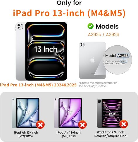 PANDASHIELD 2 عبوة حزمة شاشة الورق واقي سهلة التثبيت لجهاز iPad Air [11-in.] M3/M2 (2025/2024) ، غير لامع ، اكتب على الورق ، خالي in Kuwait
