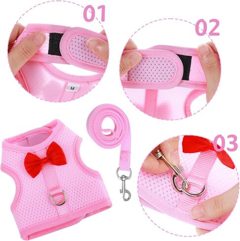 أرنب تسخير ومجموعة المقود ، سترة مقود أرنب شبكية ناعمة مع أبازيم السلامة ، معدات المشي الخفيفة للهروب للأرانب ، القطط ، القوارض ، خنازير غينيا ، رمادي م in Kuwait