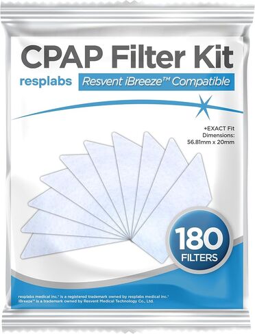 resplabs CPAP Filters Compatible with Resvent iBreeze CPAP and BiPAP Machines - Standard Replacement Filter (60-Pack) in Kuwait