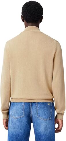 Lacoste Men Long Long Full zip Cotton Jersey Sweater in Kuwait