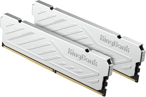 Computer سطح مكتب الذاكرة RAM DDR5 32GB (2x16GB) 6000MT/S CL36 1.35V رفع تردد التشغيل XMP 3.0 و AMD مع DISTRINK لألعاب الكمبيوتر/PS ، SILVER in Kuwait