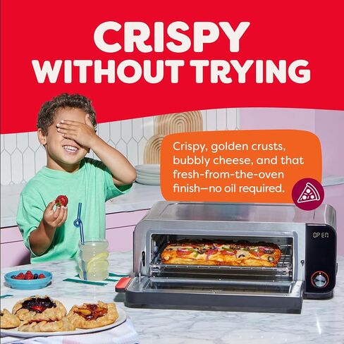 Instant Pot 6-Slice InstantHeat 10-in-1 Air Fryer Toaster Oven, Air Fry, Roast, Bake, Sear Crisp, Toast, Bagel, Broil, Dehydrate, Reheat, and Make Pizza in Saudi Arabia
