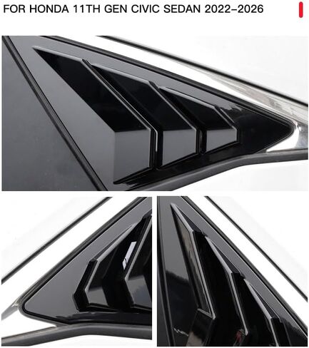 إكسسوارات السيارة العامة غطاء خزان الوقود تغطية زيت غاز باب غطاء التزيين الخارجي للاصطدام ل Honda 11th Gen Civic 2022 2023 2024 2025 Glossy Black Style in Kuwait