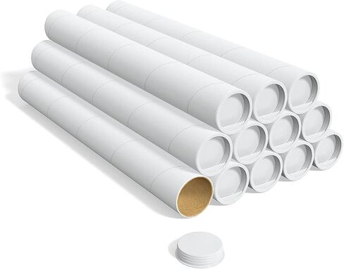 Staples 558421 3-Inch X 30-Inch White Mailing Tubes 12/Carton (11627) in Saudi Arabia