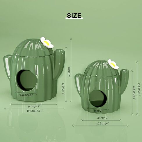 BUCATSTATE Hamster Hideout Ceramic, Coconut Shape Hamster House and Habitat for Dwarf Hamsters, Mice, Syrian Hamsters, Chipmunks or Other Small Pets (Brown-Large) in Kuwait