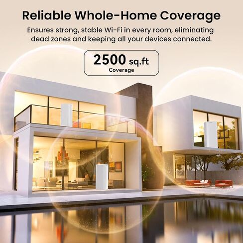 Tenda BE3600 Dual Band WiFi 7 Mesh WiFi System - 3*Full Gigabit Ports, Supports 160+ Devices, VPN, MLO, 4K QAM, Seamless Roaming, Internet Backhaul - ME3 Pro (3-Pack) in Saudi Arabia