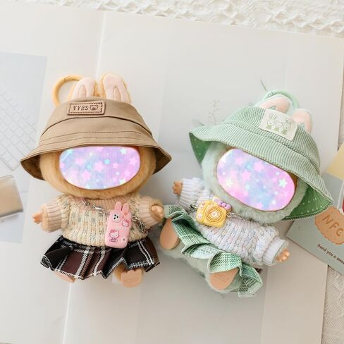 مجموعة ملابس دمية 17 سم (بدون دمية) ، 3 قطع ملابس ملابس لثلاثي دلصة الدمية 6.7 بوصة ، وملحقات الأزياء أنيقة وملحق in Kuwait