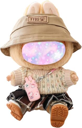 مجموعة ملابس دمية 17 سم (بدون دمية) ، 3 قطع ملابس ملابس لثلاثي دلصة الدمية 6.7 بوصة ، وملحقات الأزياء أنيقة وملحق in Kuwait