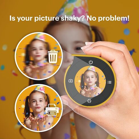 كاميرا KODAK Memo Shot ERA Kids الرقمية الفورية وطابعة ملصقات الصور (أبيض، كاميرا + 10 بكرات) in Kuwait