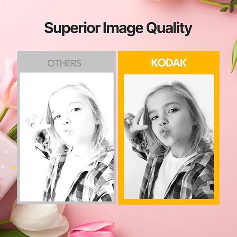 كاميرا KODAK Memo Shot ERA Kids الرقمية الفورية وطابعة ملصقات الصور (أبيض، كاميرا + 10 بكرات) in Kuwait