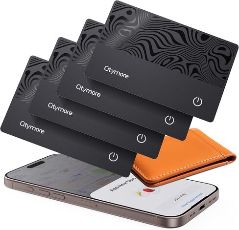 Wallet Tracker Card, for Airtag Wallet Bluetooth Tracker Smart Finder for Apple Air tag Find My[Apple MFi Certified] (iOS Only)IP68 Waterproof, GPS Tracker, Item Locator for Bags,Luggage,Passport, ID in Saudi Arabia