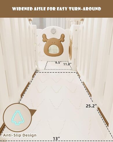 XJD Toddler Slide,12 in 1 Kids Slide for Toddlers 1-3 (Blue White) in Saudi Arabia