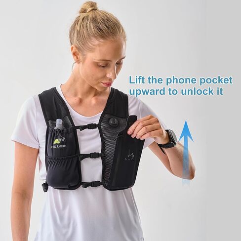 N NEVO RHINO Running Vest with 350ML TPU Soft Flask,Adjustable Chest Straps in Saudi Arabia