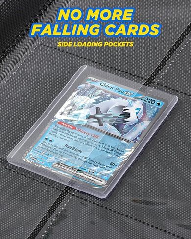 9 Pocket Toploader Binder مع Zipper-يحمل 252 لوادر Top Loaders-ألبوم بطاقة مزدوجة على الوجهين لبطاقات التداول ، TCG ، MTG ، البطاقات الرياضية in Kuwait