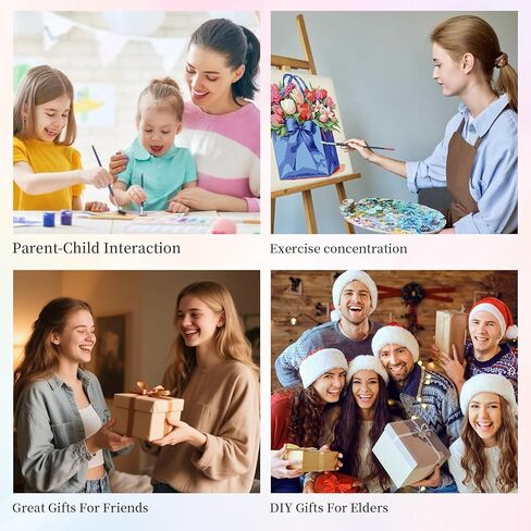 Framed Paint by Numbers Kit for Adults Beginner & Kids Ages 10-13, Jesus Cross Easy Paint by Numbers with Frame, Christian Religious Acrylic Adult Painting by Number Kits on Canvas Framed 10 x 10 Inch in Kuwait