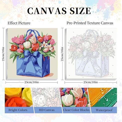 Framed Paint by Numbers Kit for Adults Beginner & Kids Ages 10-13, Jesus Cross Easy Paint by Numbers with Frame, Christian Religious Acrylic Adult Painting by Number Kits on Canvas Framed 10 x 10 Inch in Kuwait