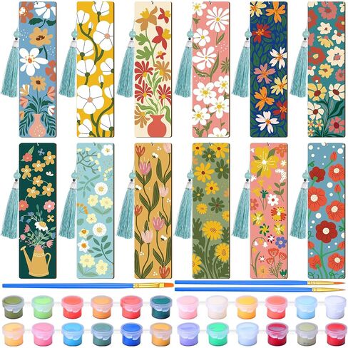 Kosiz 12 PCS Mountain Paint by Numbers Att for البالغين مرجعين مرجعين للرسائل المرجعية الملونة شرابات فارغة مرجعية فارغة زخرفة DIY Sunset Painting Decor in Kuwait