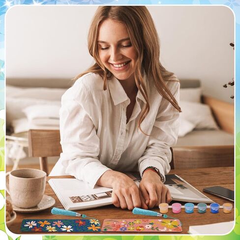Kosiz 12 PCS Mountain Paint by Numbers Att for البالغين مرجعين مرجعين للرسائل المرجعية الملونة شرابات فارغة مرجعية فارغة زخرفة DIY Sunset Painting Decor in Kuwait