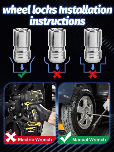 14x1.5 Wheel Locks with Key,Set of 4，Anti-Theft Locking Lug Nuts,Fits Sliverado Sierra Savana Yukon Tahoe，Chrome in Saudi Arabia