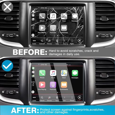 واقي شاشة Karltys 2 Pack 2024 2025 Trax لسيارة Chevy Trax & Trailblazer LT /2RS /ACTIV 2024 2025، 11 بوصة Nav. وشاشة لمس رقمية مقاس 8 بوصات من الزجاج المقسى لملحقات تشيفي تراكس in Saudi Arabia