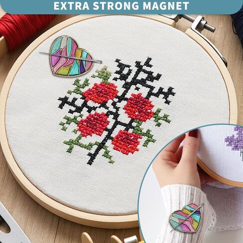 Magnetic Needle Minder Magnet Embroidery Accessories and Supplies Embroidery Needle Holder Cross Stitch Holder Needlework Supplies (Treeoflife) in Saudi Arabia