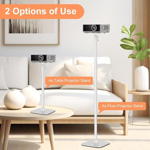 AILight Ultra Suppluster Projector Stand (19.5 "~ 47.5")-جبل الطابق الثقيل والجدول مع سعة تحميل 11 رطل | حامل ترايبود Gimbal Desk قابل للفصل متوافق مع أجهزة العرض Sony و Xgimi و Epson و Nebula in Kuwait